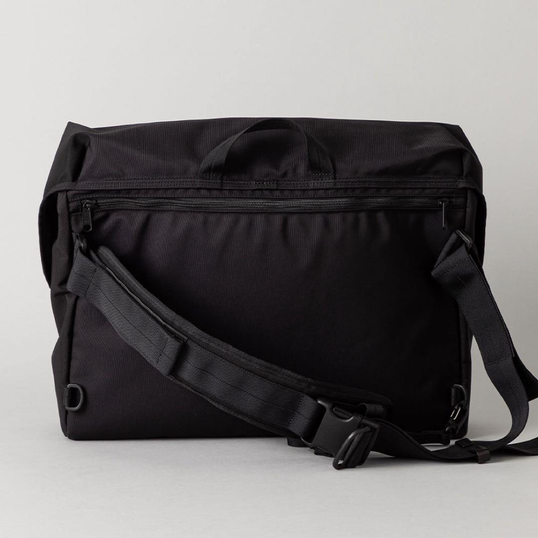 軽量コーデュラナイロン メッセンジャーバッグ 日本製 ブラック kuros'