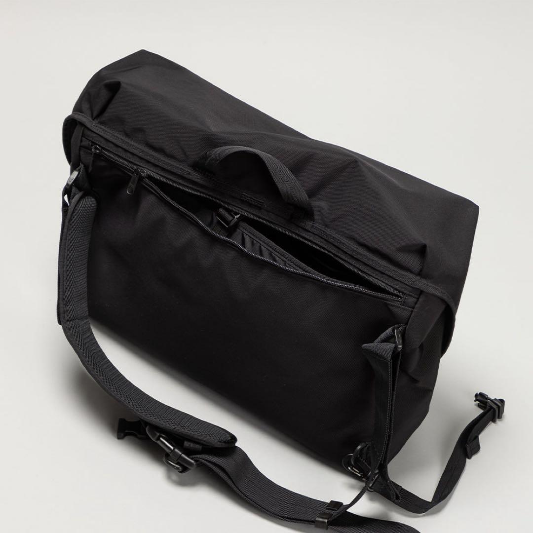 軽量コーデュラナイロン メッセンジャーバッグ 日本製 ブラック kuros'