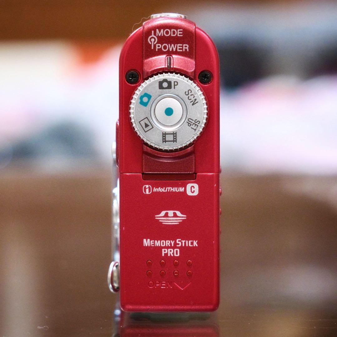 極美品！動作品 平成レトロ SONY Cyber−Shot DSC-F77A 赤