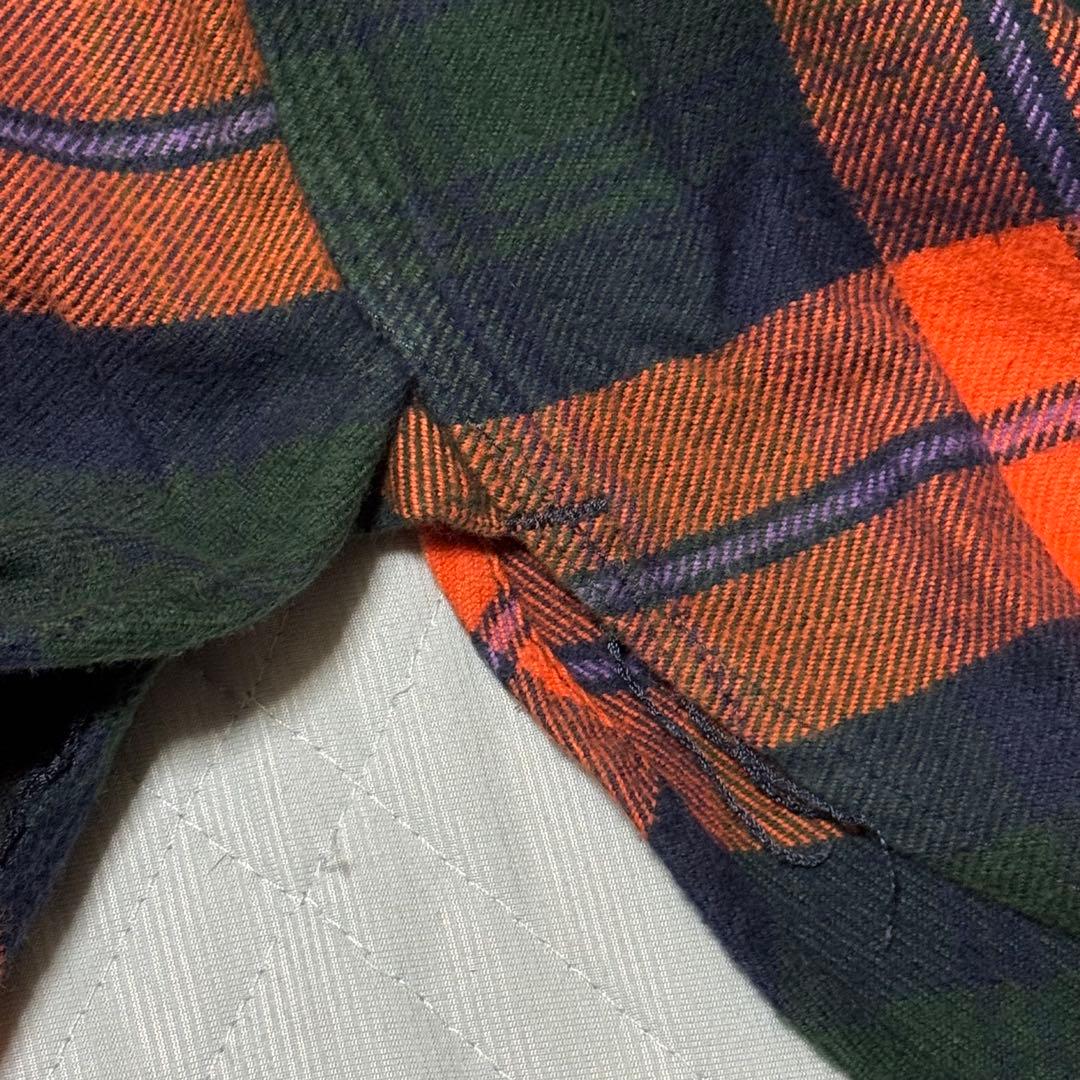 Engineered Garments コットンネルシャツ S オレンジ ワーク