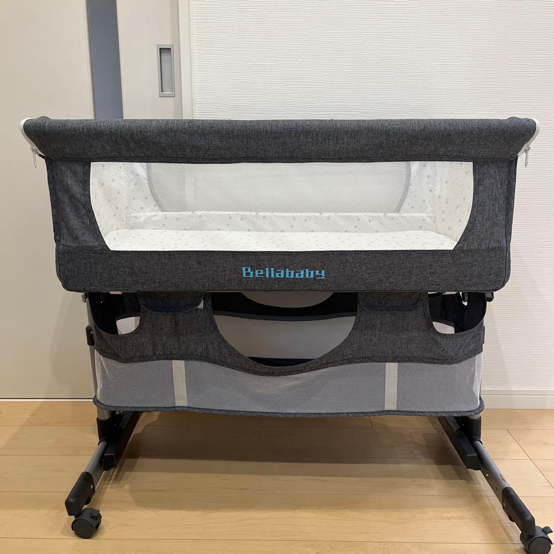 Bellababy 折りたたみベビーベッド グレー