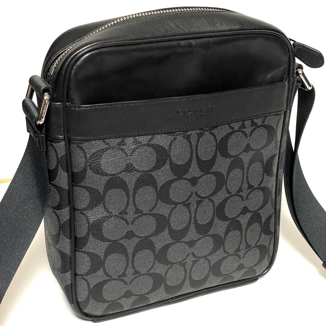 ✨美品✨COACH コーチ シグネチャー フライトバッグ クロスボディ 斜め掛け