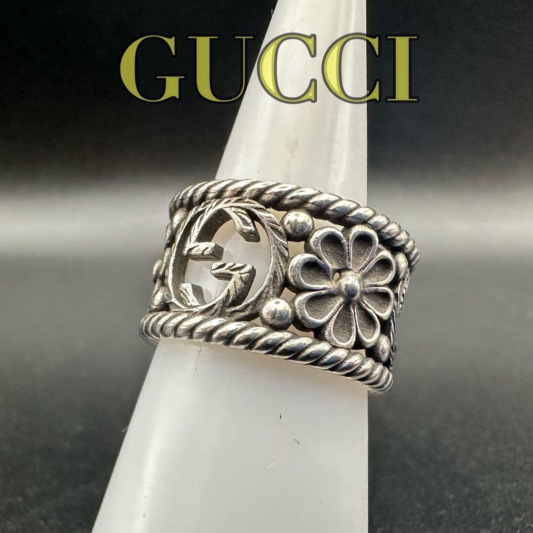 極美品✨　GUCCI　リング　指輪　マーモント　ロゴ　刻印　1472