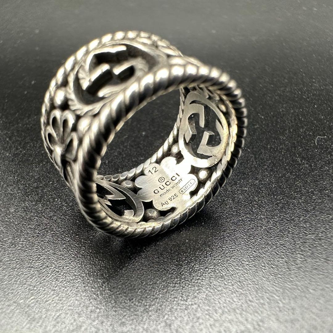 極美品✨　GUCCI　リング　指輪　マーモント　ロゴ　刻印　1472