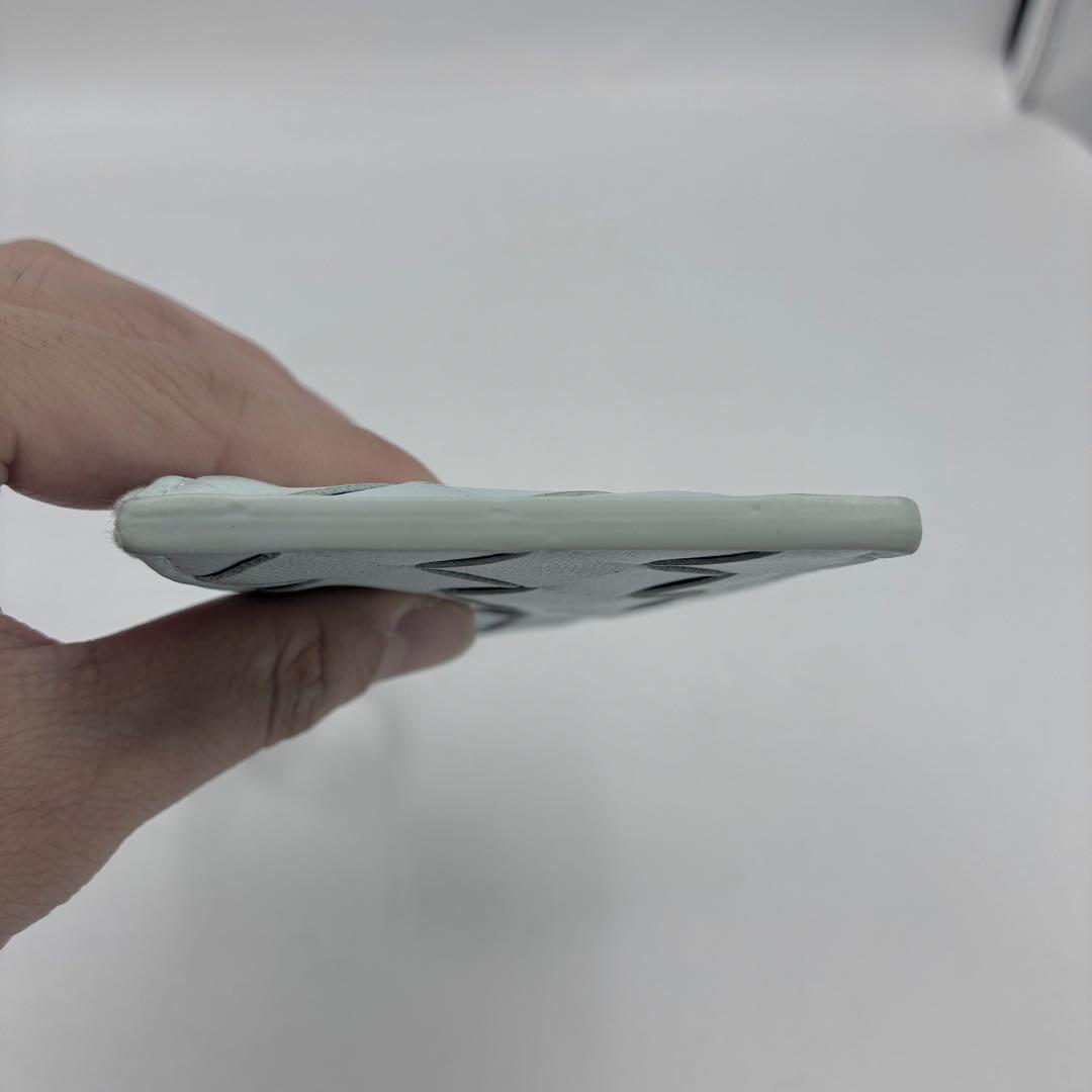 未使用級】ボッテガヴェネタ　小銭入れ　ケース　マキシイントレチャート　青系