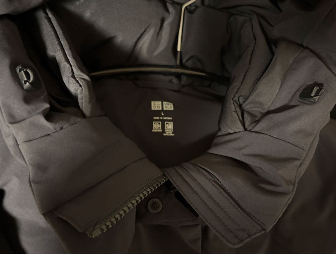 今季　ユニクロ　シームレスダウンロングコート＋　L