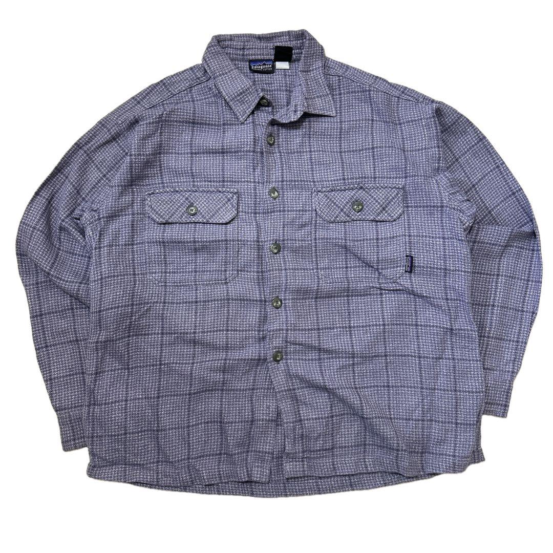 00's Patagonia パタゴニア オーガニックコットンシャツ 紫 M