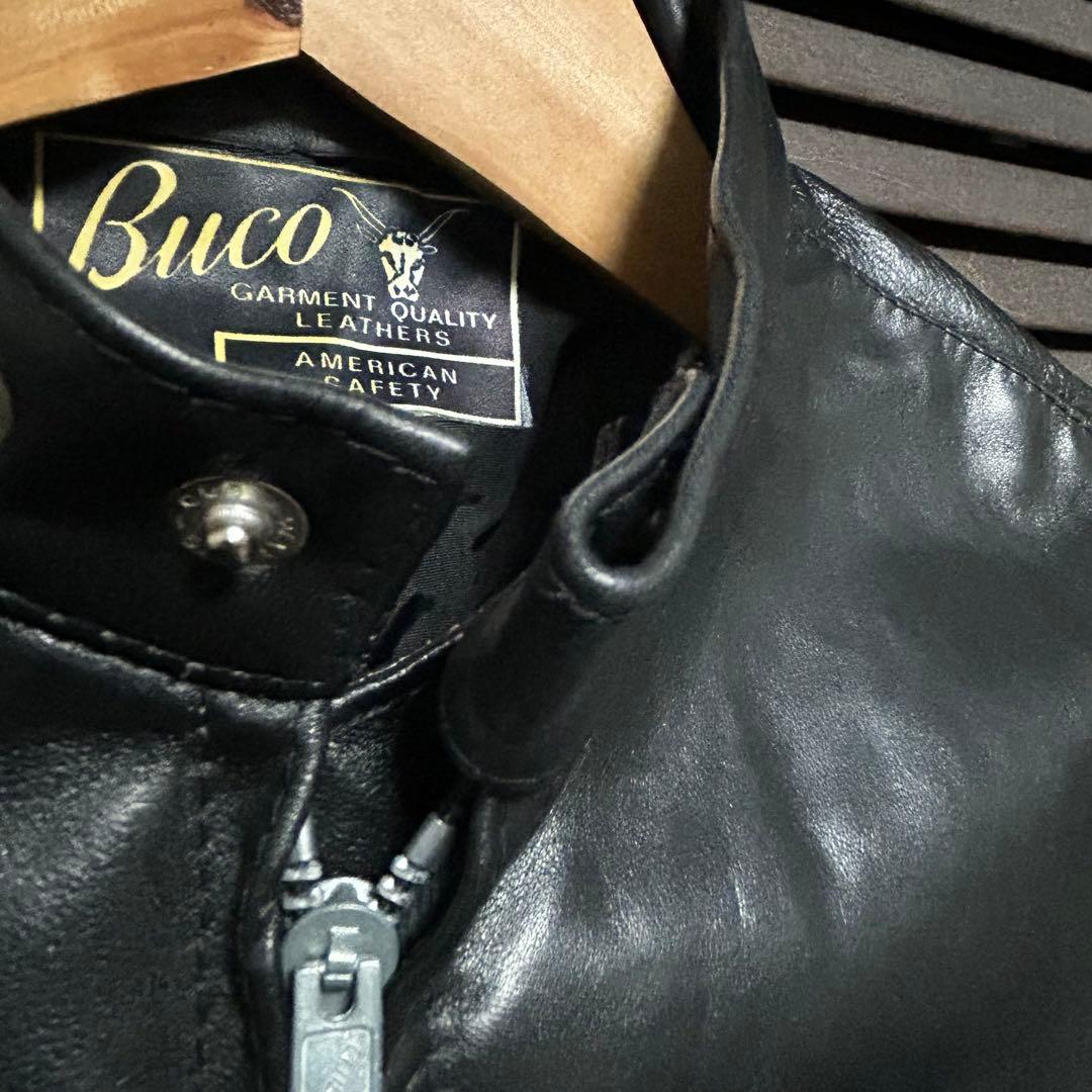 【デッドストック】BUCO ブコ　革ジャン　シングルライダース　ヴィンテージ40
