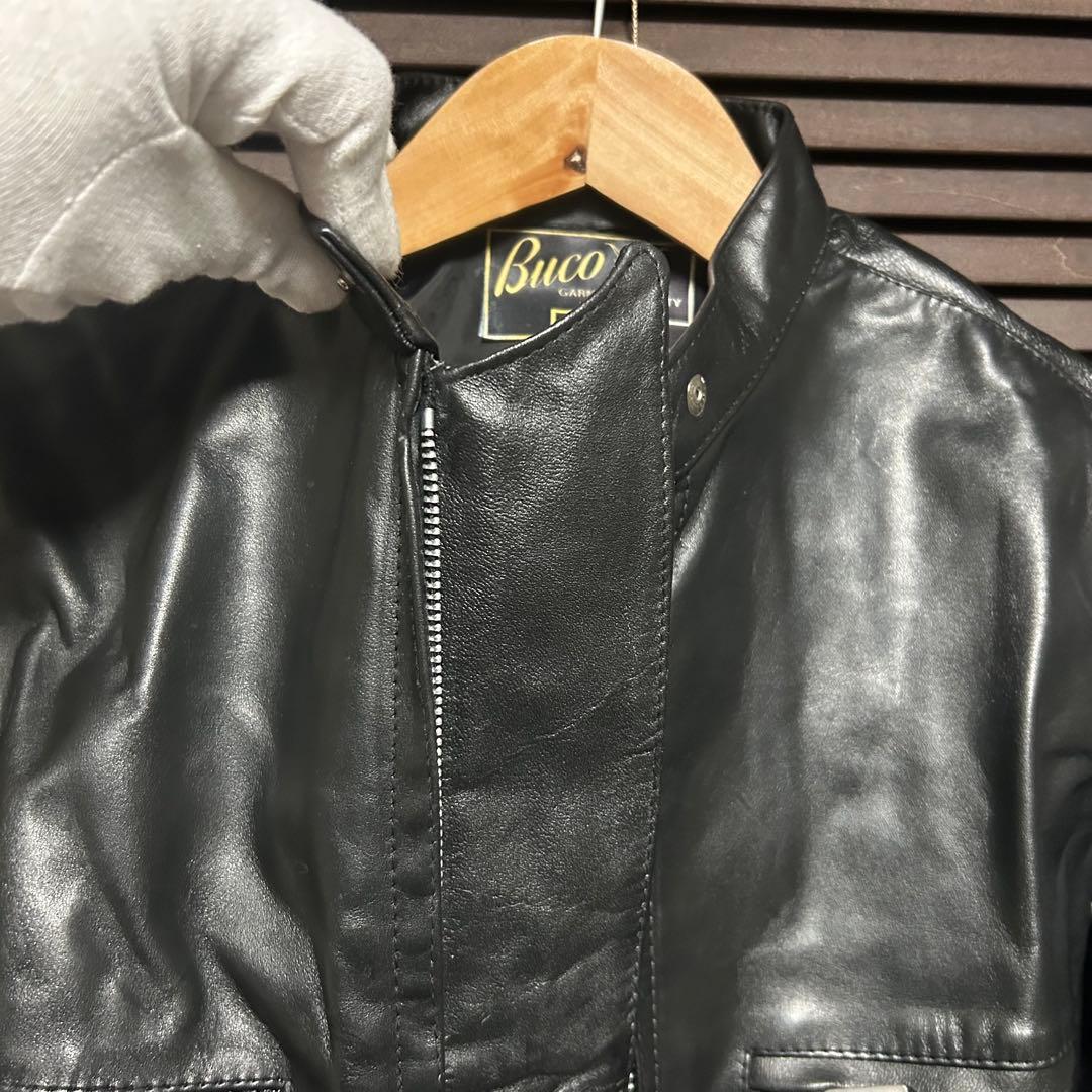 【デッドストック】BUCO ブコ　革ジャン　シングルライダース　ヴィンテージ40