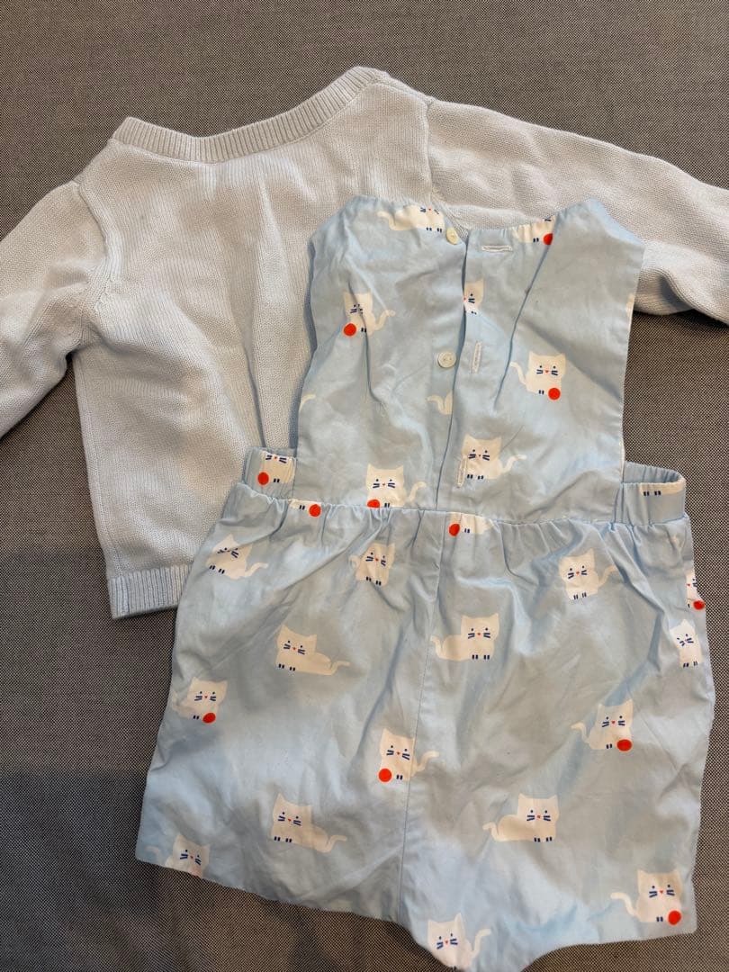 Jacadi 猫柄セットアップ