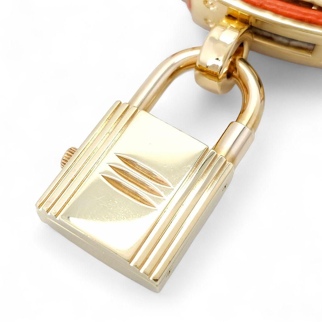 ✨新品電池✨HERMES エルメス ケリーウォッチ オレンジ レディース 腕時計