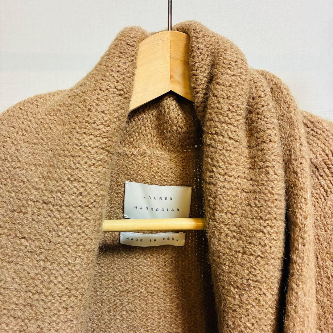 ドゥーズィエムクラス 美品 LAUREN MANOOGIANアルパカロングカーデ