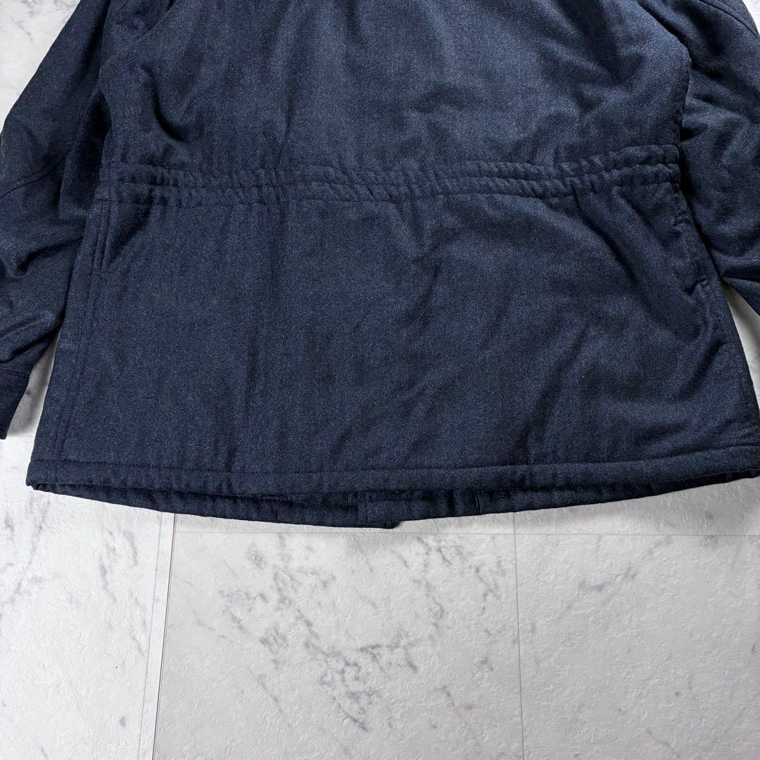 未使用タグ付き アクアスキュータム ウール フィールドジャケット ネイビー 3Ｌ