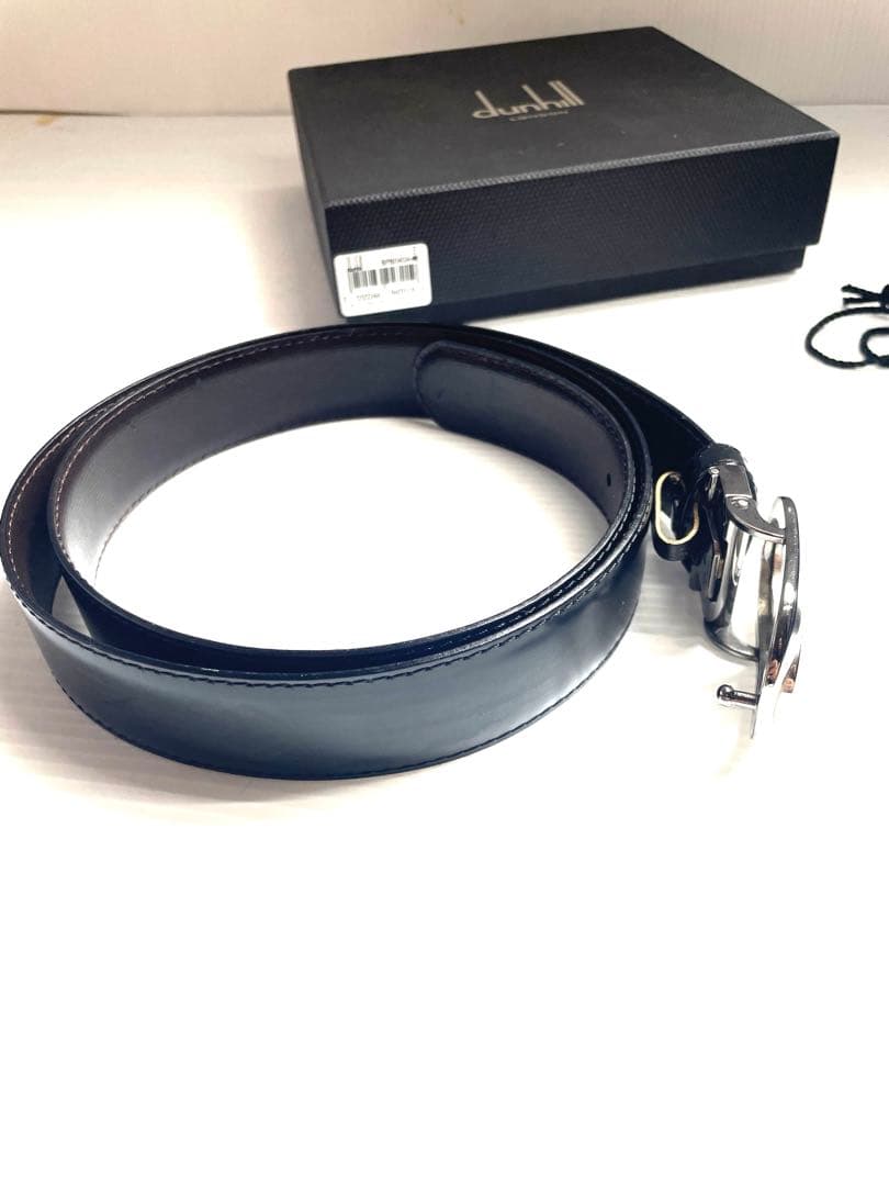 ダンヒル　レザーリバーシブルベルト