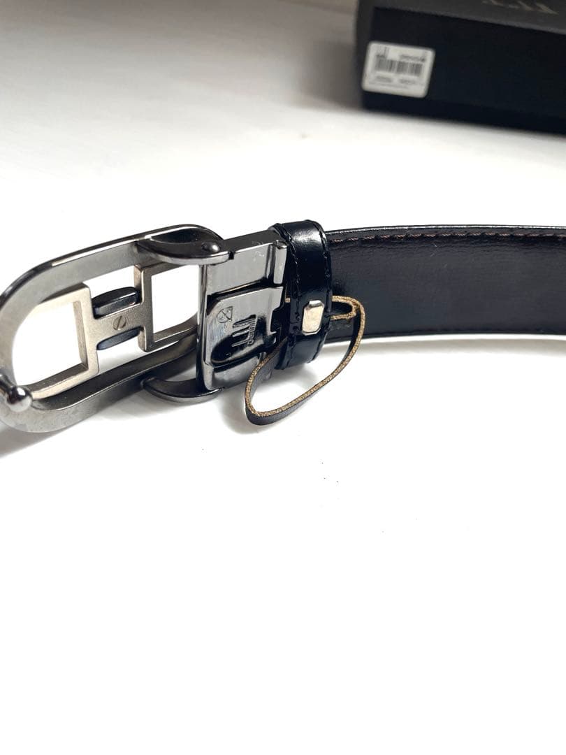 ダンヒル　レザーリバーシブルベルト