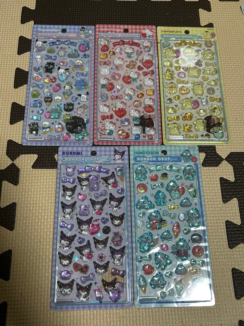 【新品・正規品】ボンボンドロップシール　サンリオ　5種類セット