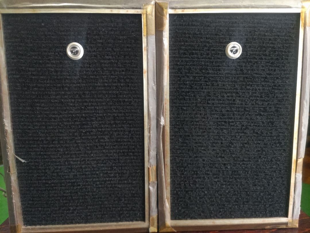 レトロ　Columbia　壁掛け　ペアスピーカー