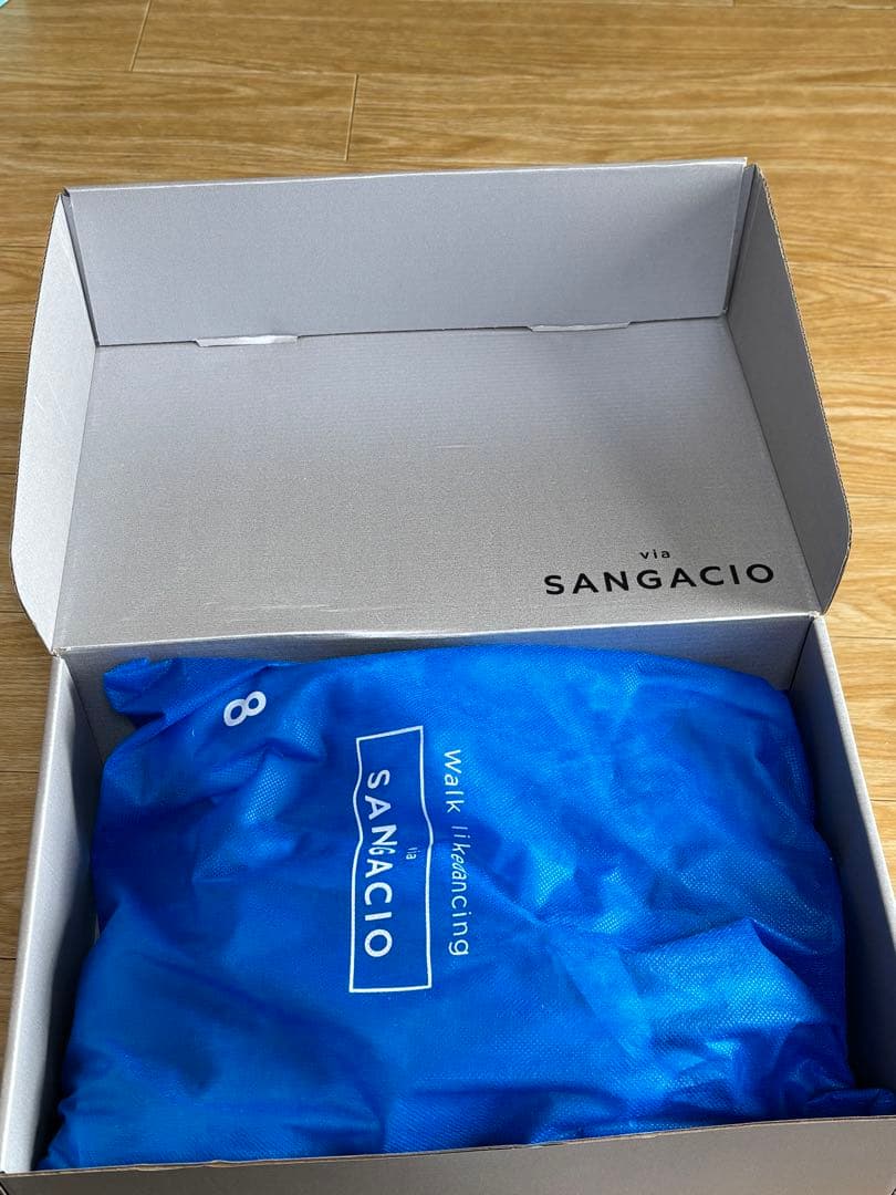 SANGACIO グレー スニーカー 収納袋付き