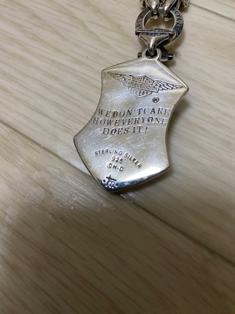 シルバーアクセサリー　ネックレス　ドクロ