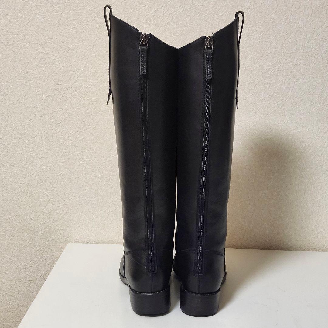 美品 サルトル バックジップ ジョッキーブーツ 36 ブラック