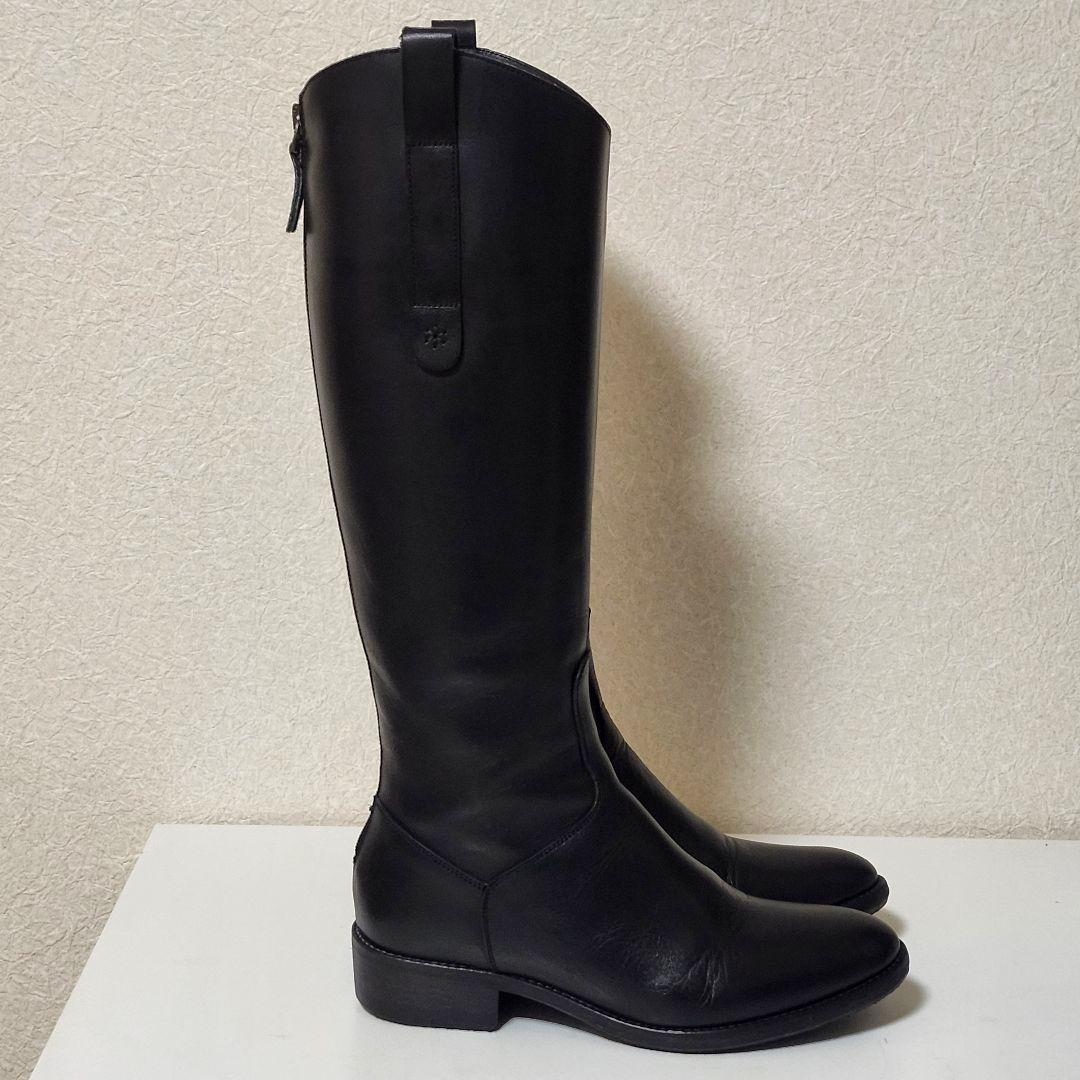 美品 サルトル バックジップ ジョッキーブーツ 36 ブラック