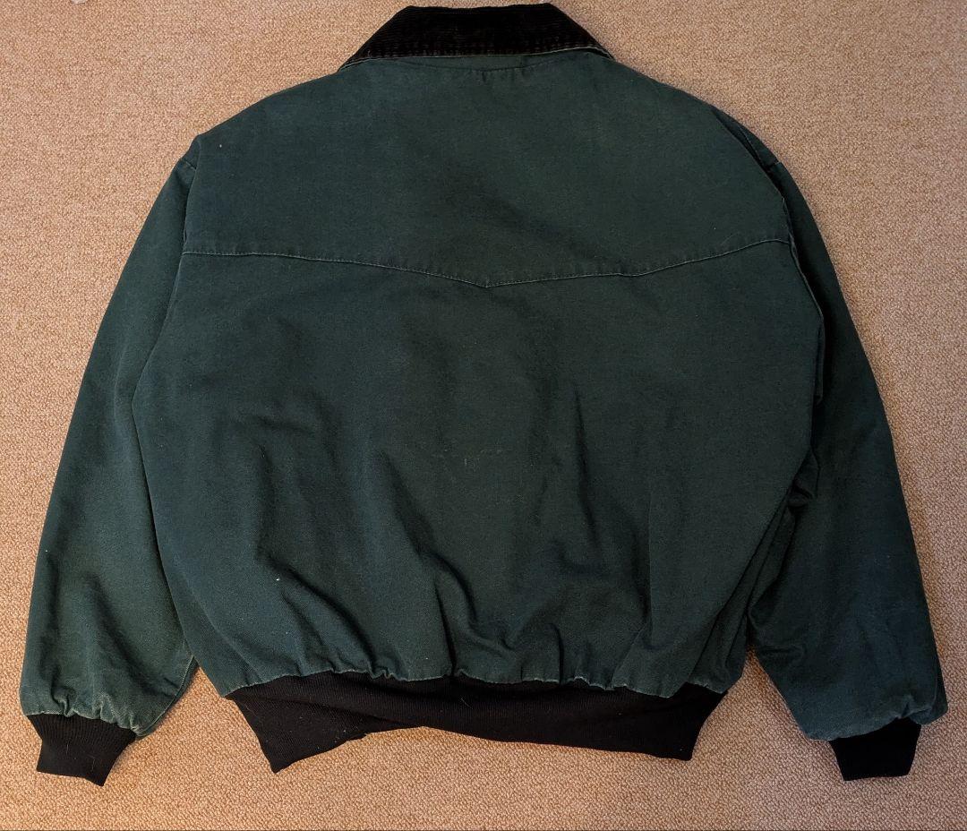 か*ゃ様 80s デトロイトジャケット サンタフェジャケット グリーン 裏地チェ