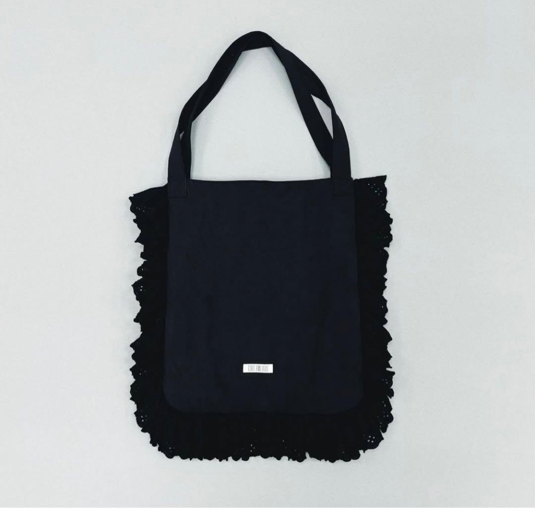 【エディットフォールル】レースフリルバッグ　ブラック