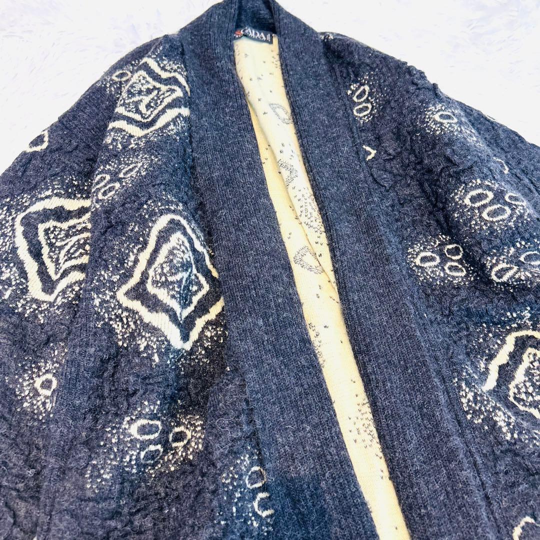 vintage希少ESCADAエスカーダ【カーディガン】モヘアウールニット個性的