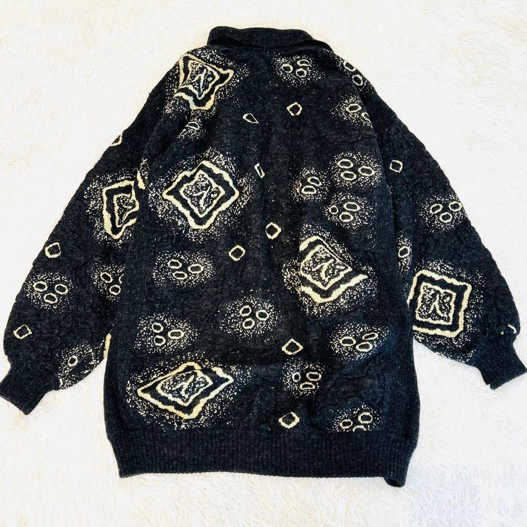 vintage希少ESCADAエスカーダ【カーディガン】モヘアウールニット個性的