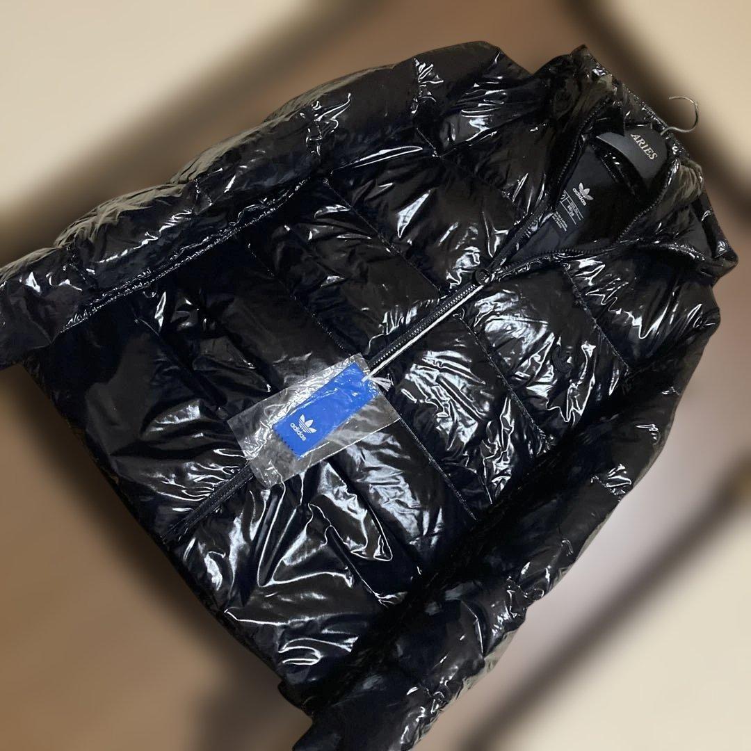 ひ*の様 超キラピカ光沢系アディダウンパーカー JKT ¥17999→現