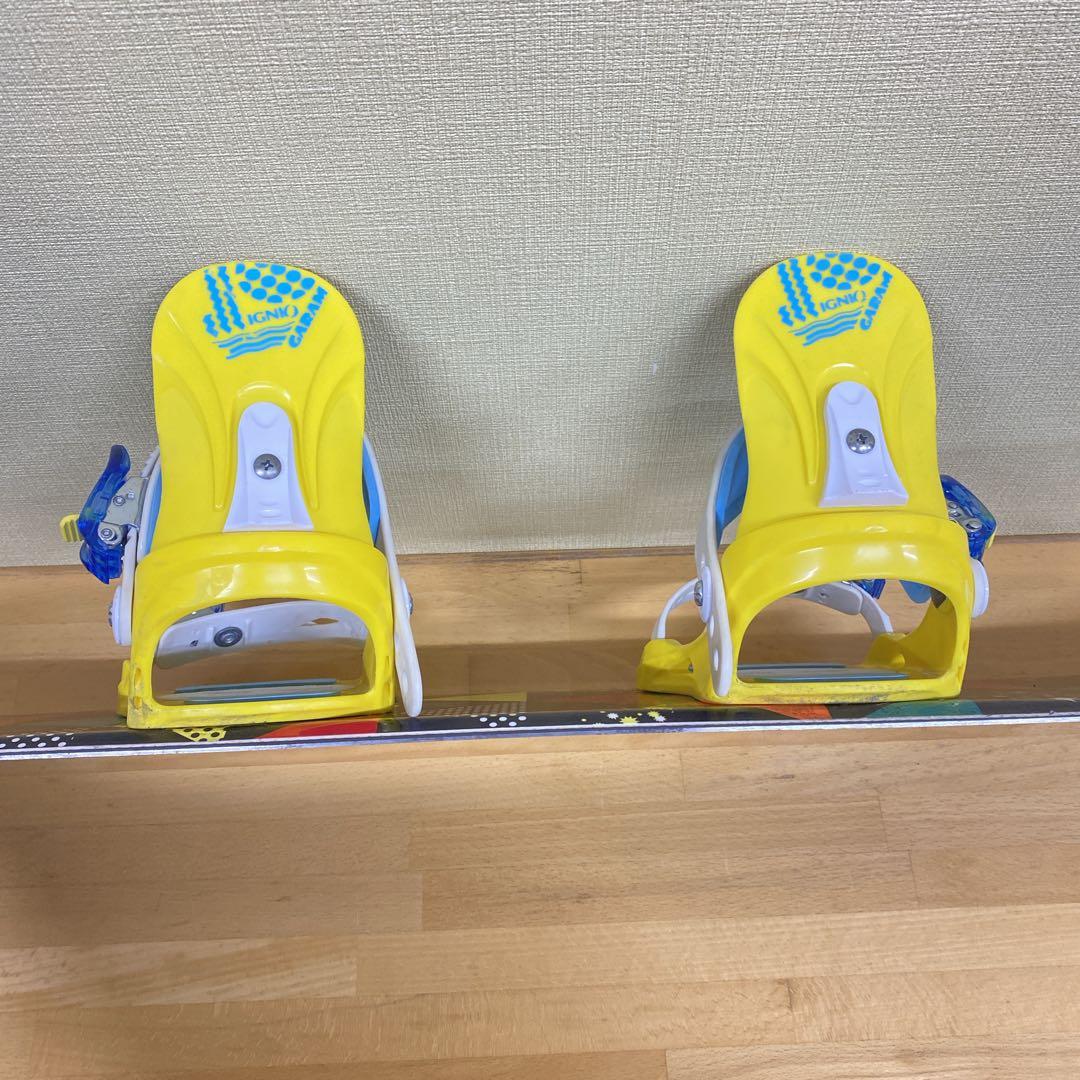 IGNIO GRV-TEAM ROCKER 100cm キッズスノーボードセット