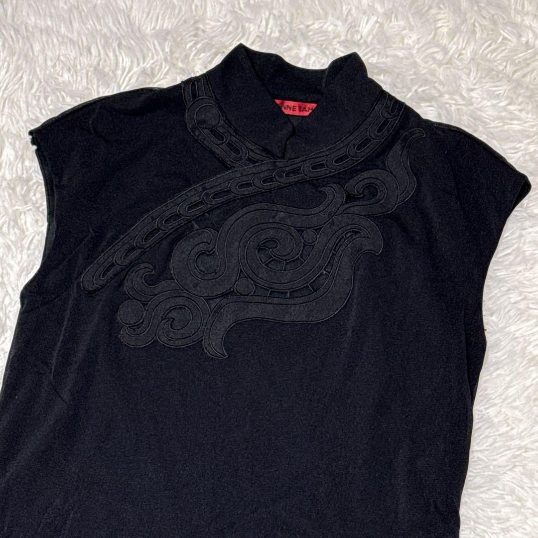 ヴィヴィアンタム　ワンピース　チャイナ　マオカラー　パワーネット　シルク