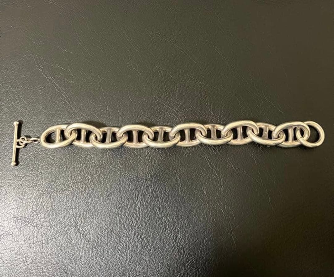 古*間様 ブレスレット　ヴィンテージ　シルバー925 イタリア製　シェーヌダンク