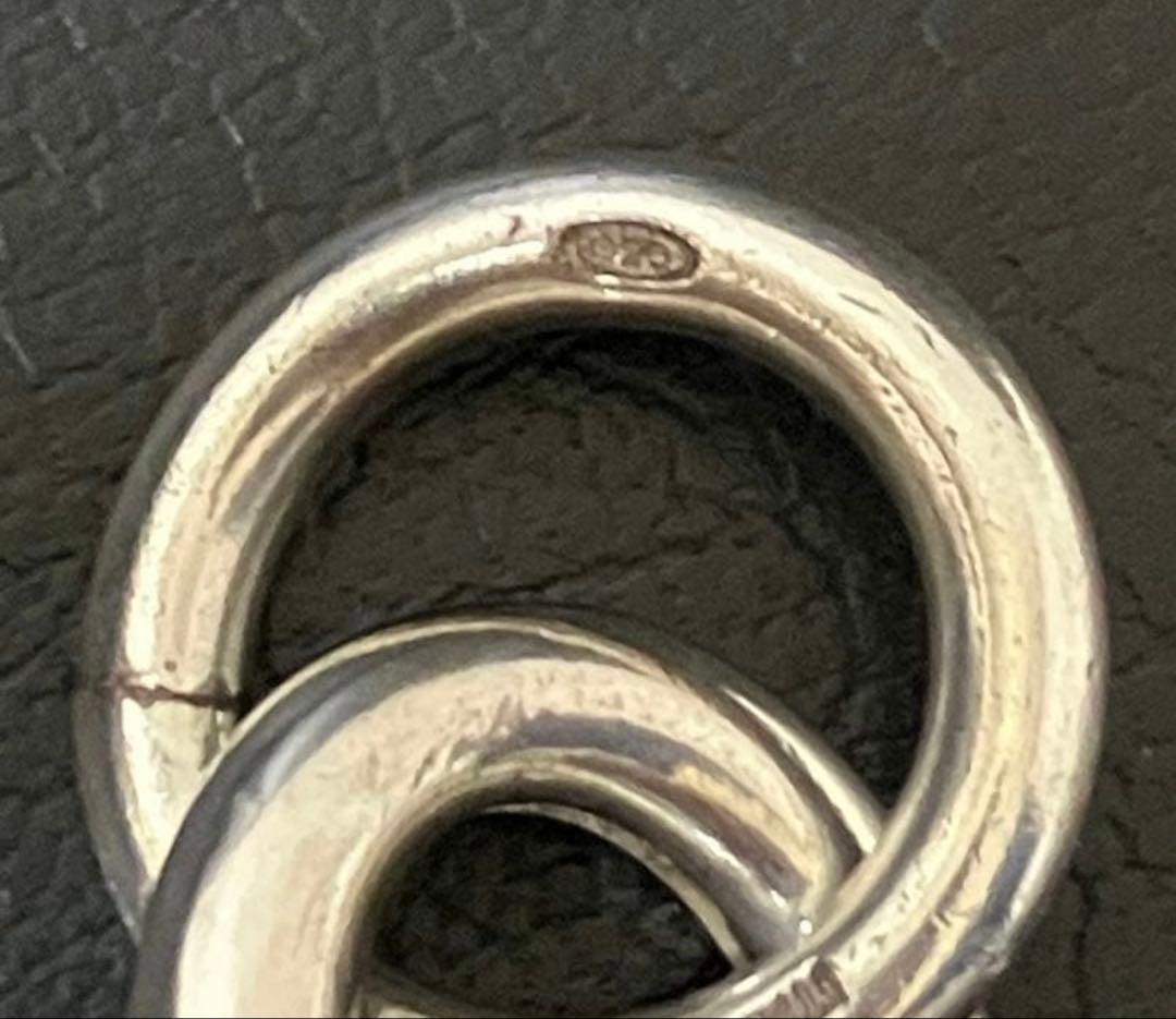 古*間様 ブレスレット　ヴィンテージ　シルバー925 イタリア製　シェーヌダンク