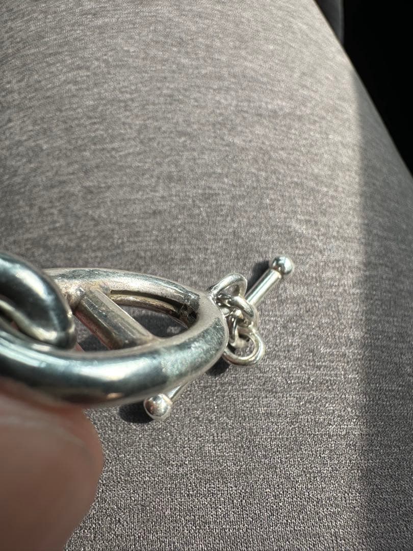 古*間様 ブレスレット　ヴィンテージ　シルバー925 イタリア製　シェーヌダンク