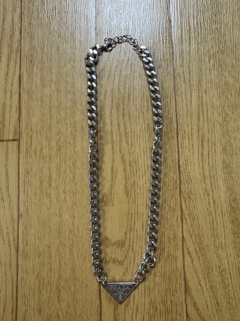PRADA シルバー チェーンネックレス