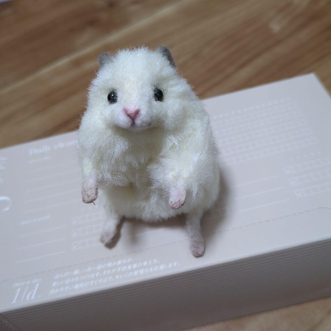 ハンドメイド アートドール ハムスター ぬいぐるみ 羊毛フェルト