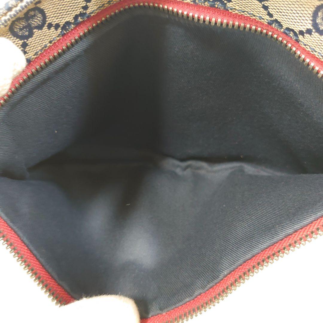 GUCCI グッチ ウエストポーチ ボディバッグ GGキャンバス レッド ブルー