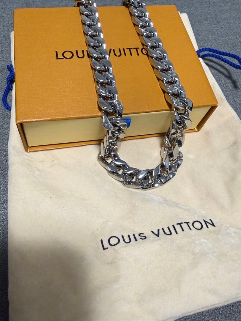 【美品】Louis Vuitton チェーンネックレス コリエ