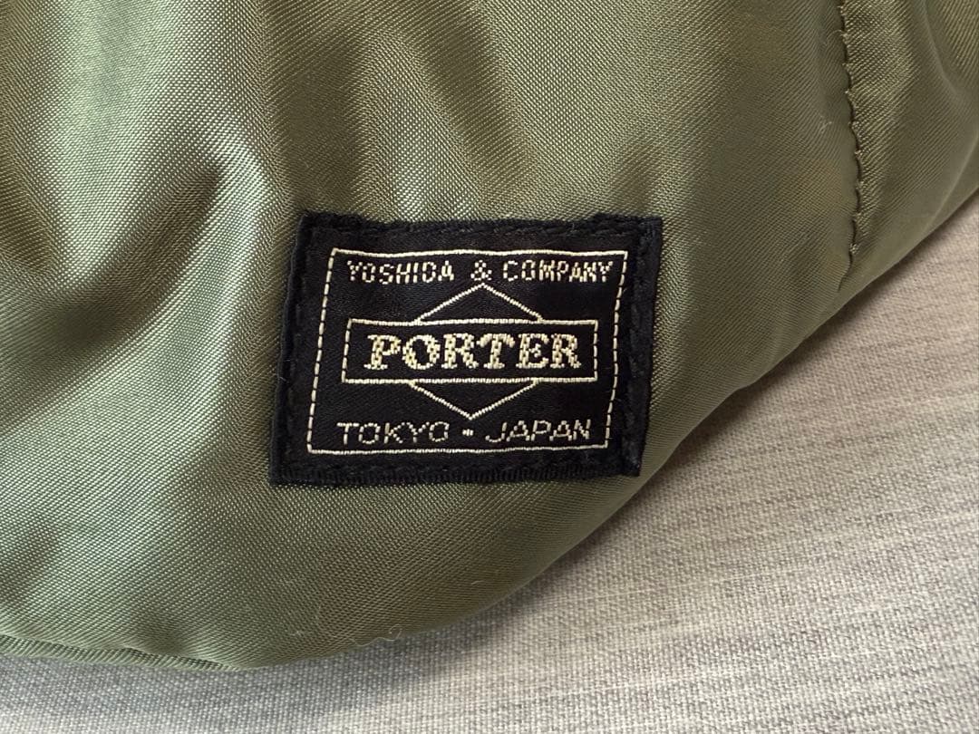 【廃盤品・美品】ポーター タンカーウエストバッグ セージグリーン ボディバッグ