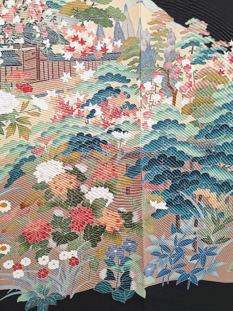 着物リメイクワンピース3693