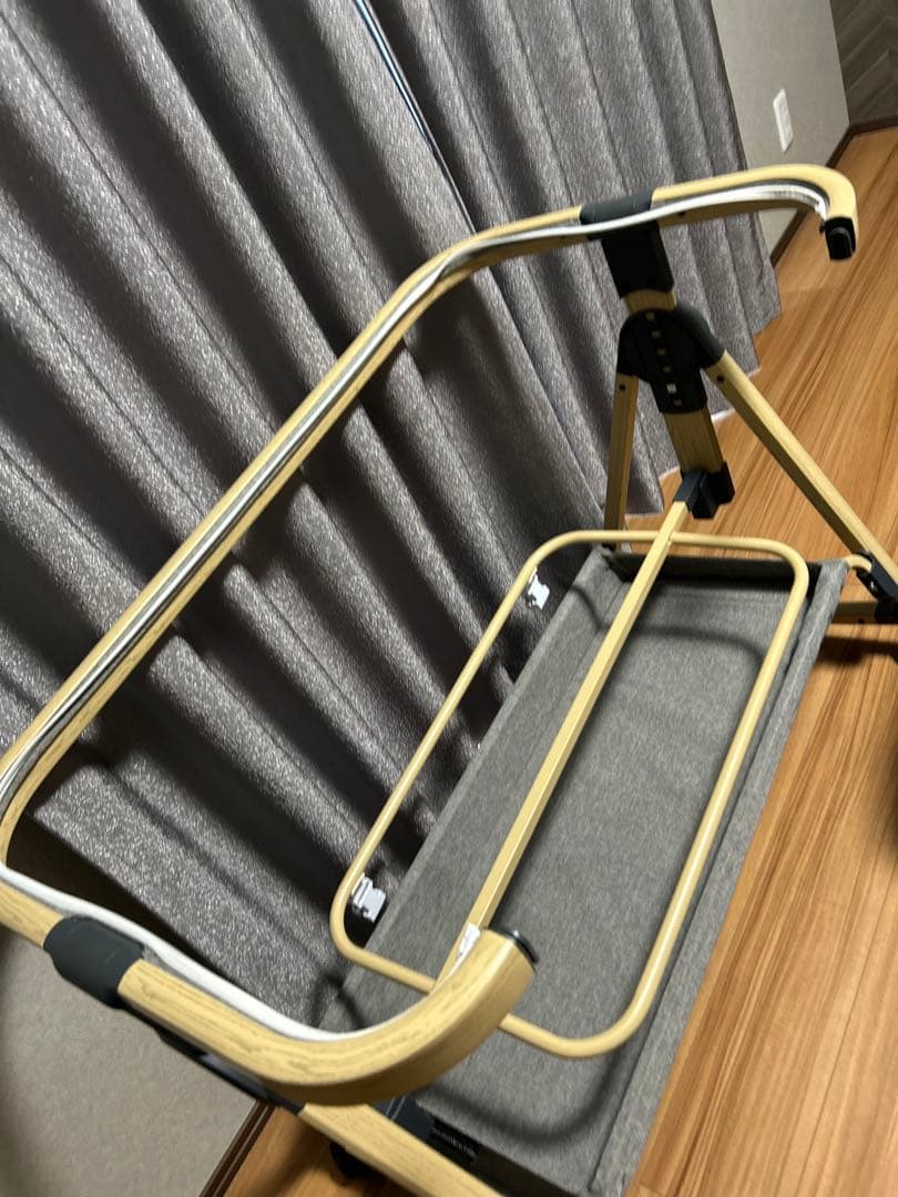 HZDMJ ベビーベッド　折りたたみ　グレー