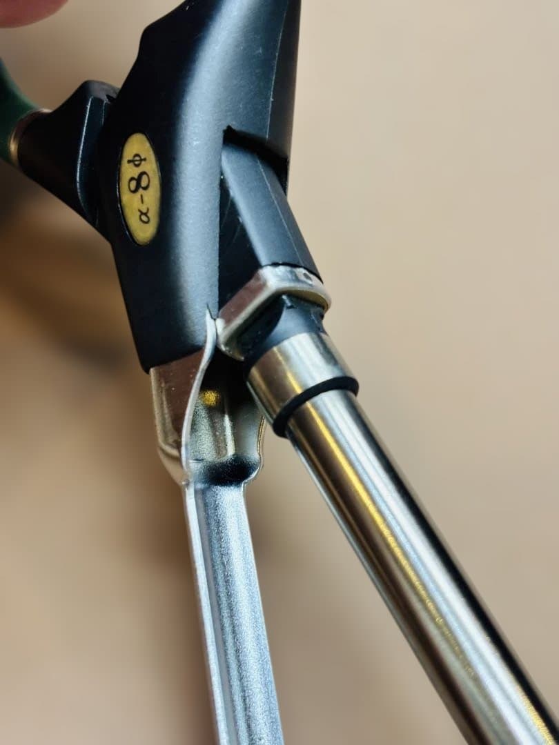 未使用品　LENZ α-8φレンツアイロン　丸8ミリアイロン　理容アイロン