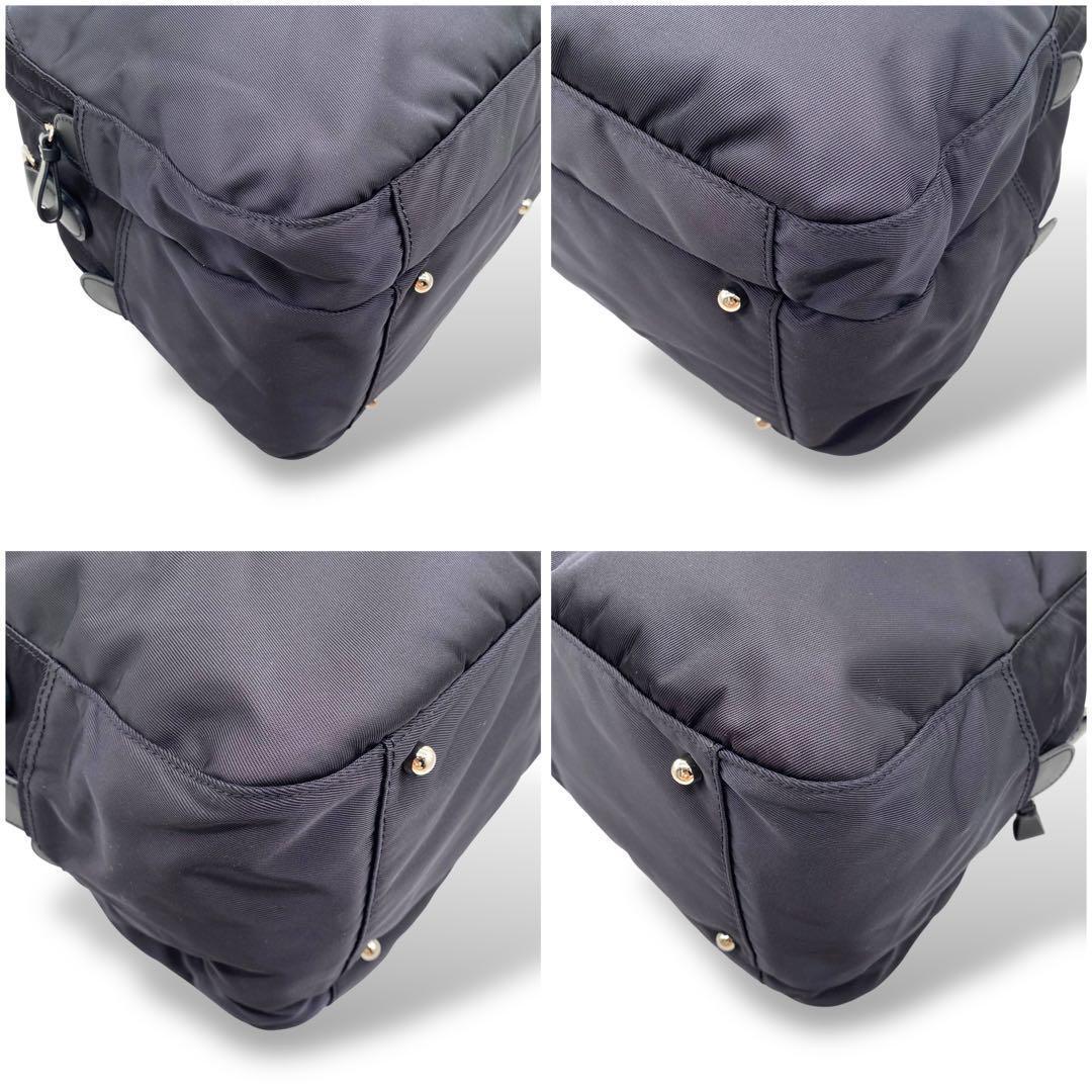 【未使用級】アニエスベー ボヤージュ ミニボストン 2way ナイロン ブラック