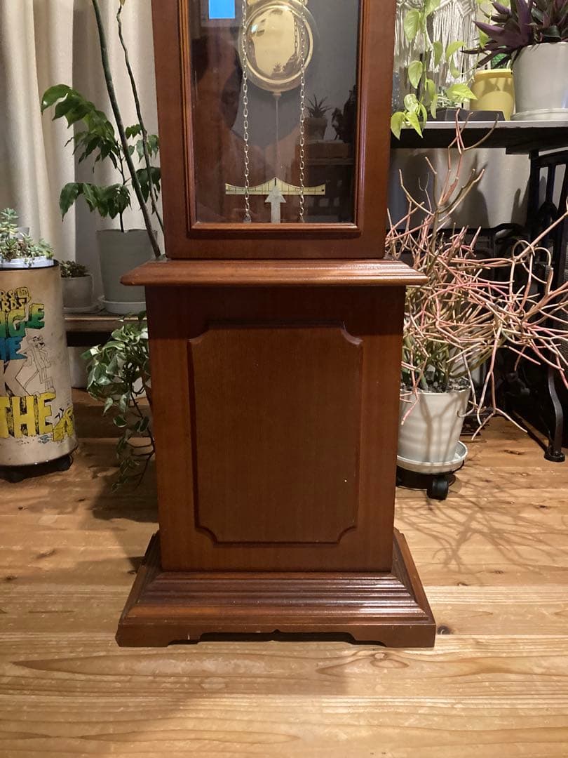 昭和レトロ　ホールクロックTempus Fugit アラーム 古時計 電池式