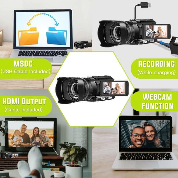 ⭐️大特価⭐️ ビデオカメラ 4K ウルトラ HD 48MP YouTube