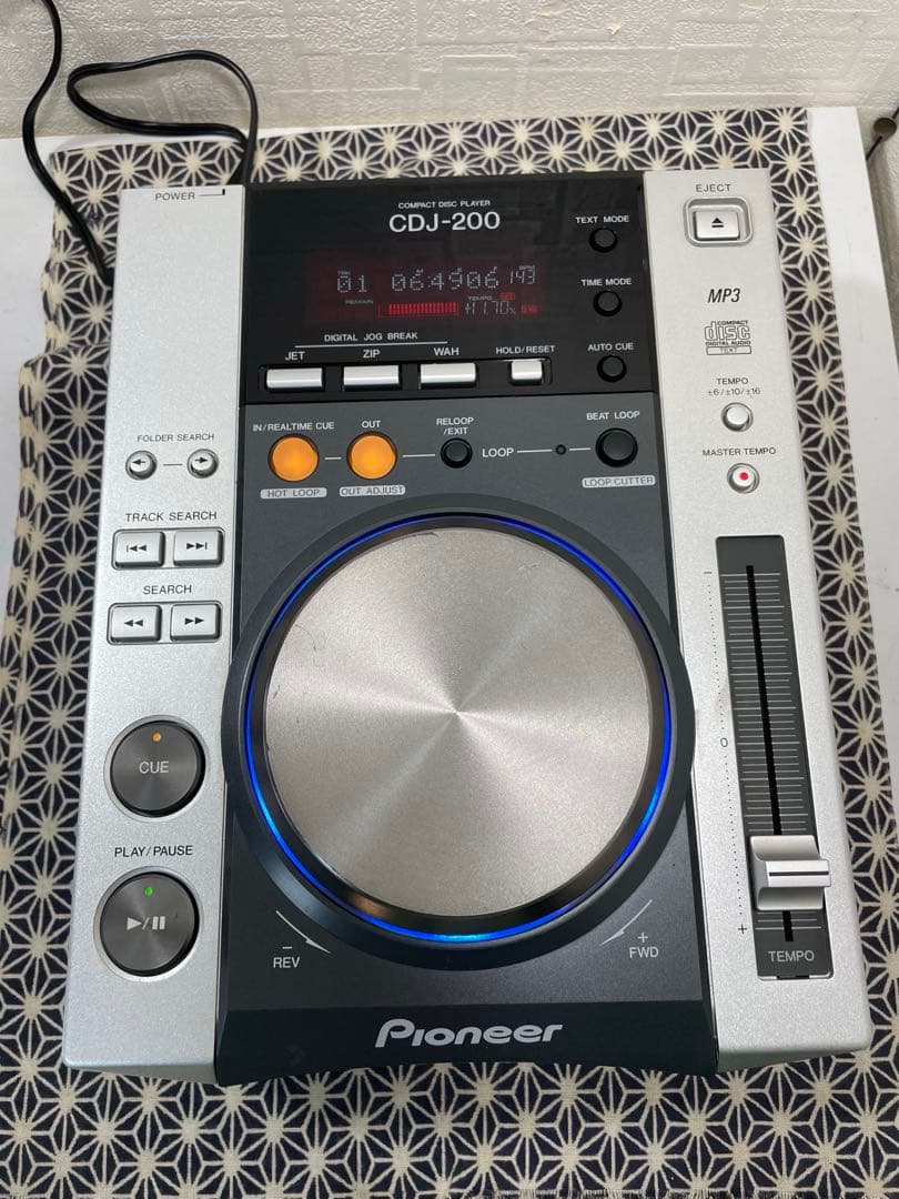 Pioneer dj パイオニア　CDJ-200 レンズクリーニング　電源コード