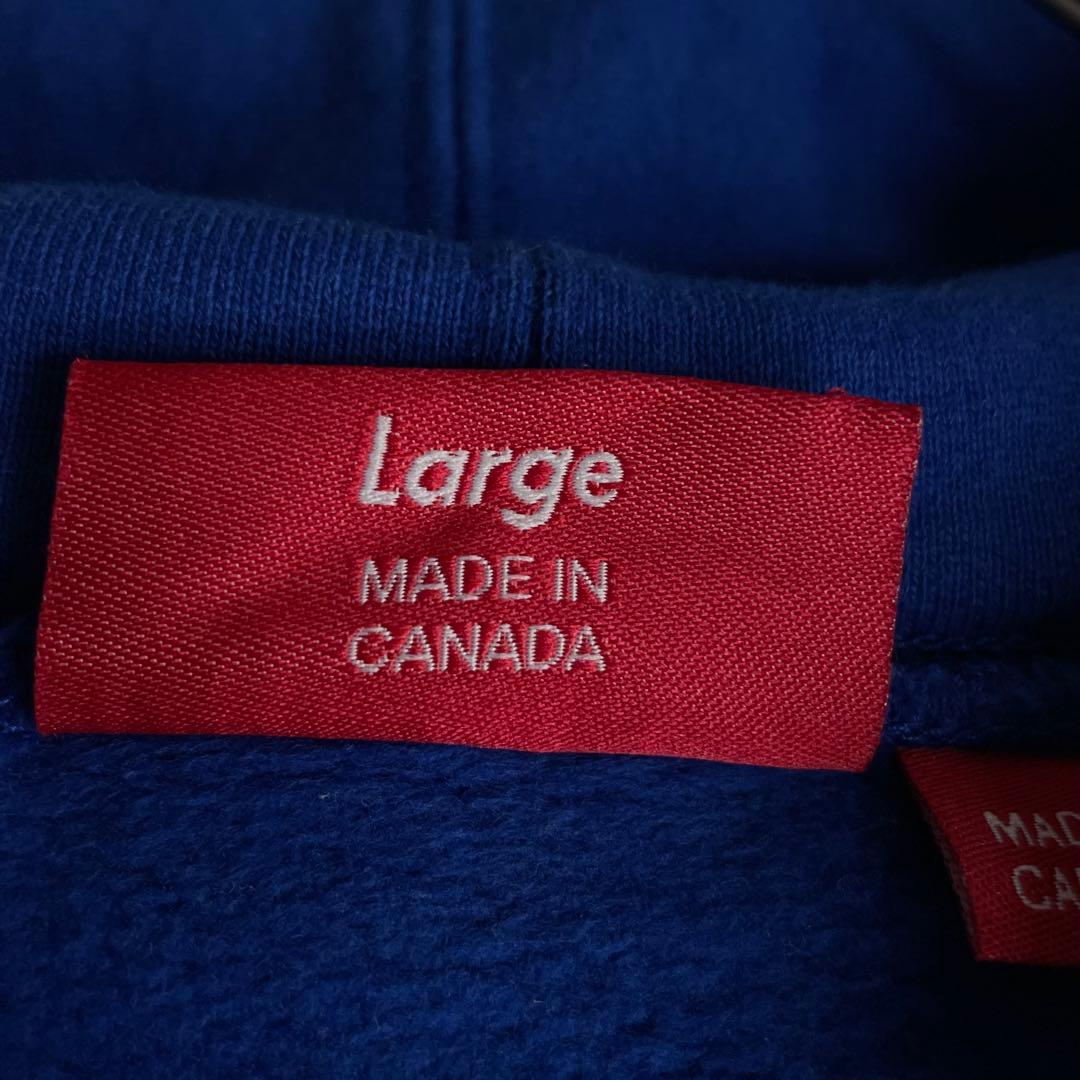 Supreme アーチロゴ パーカー コムドットゆうた着用 青 グレー