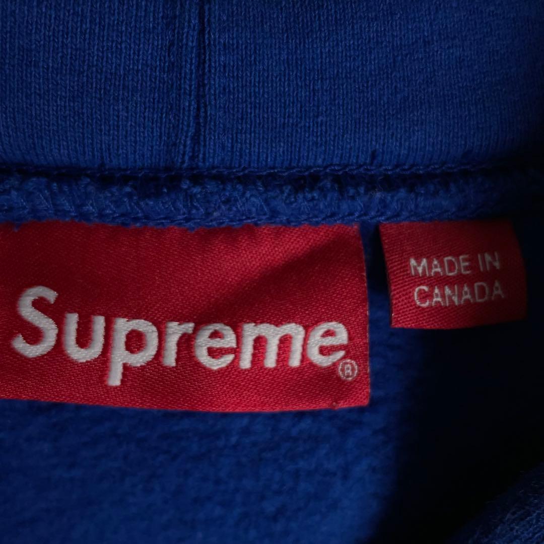 Supreme アーチロゴ パーカー コムドットゆうた着用 青 グレー