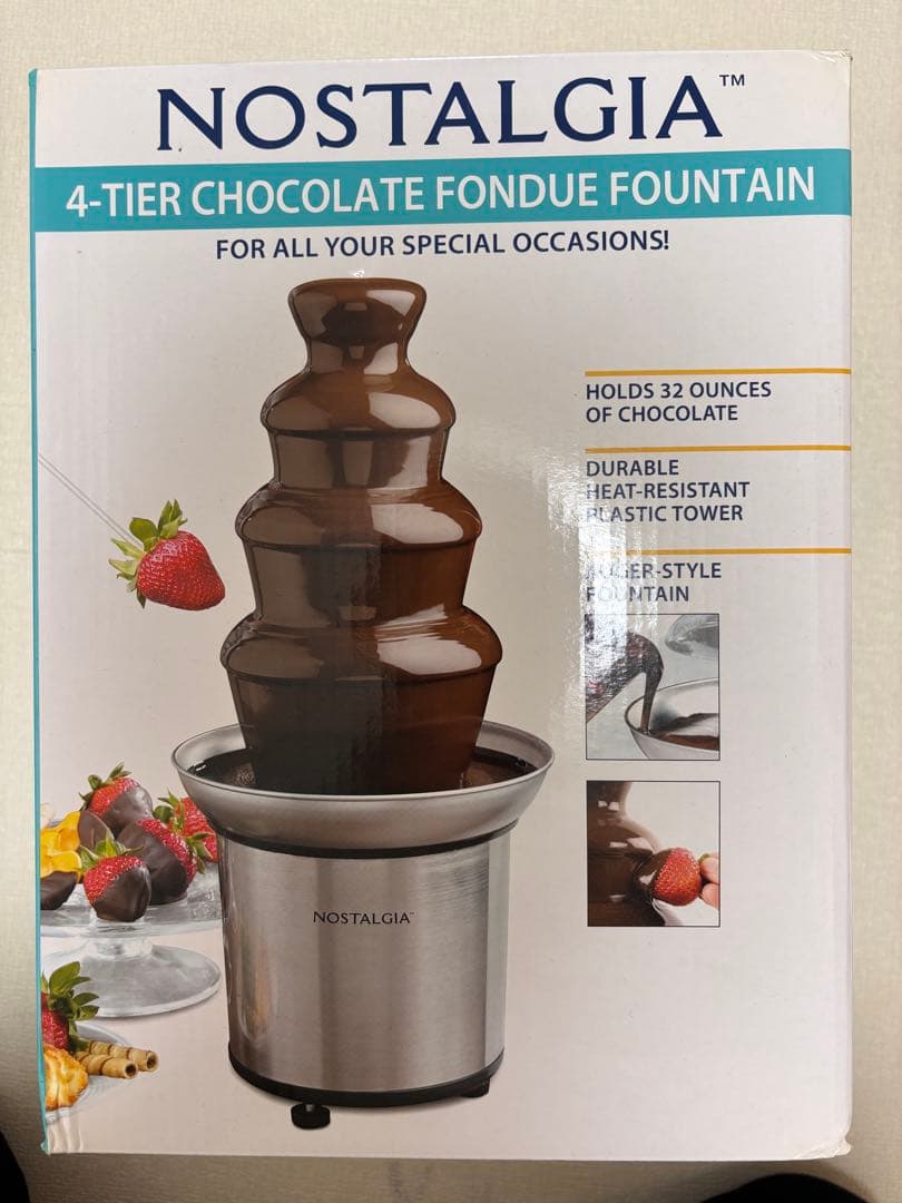 NOSTALGIA 4-Tier チョコレートフォンデュ　ファウンテン